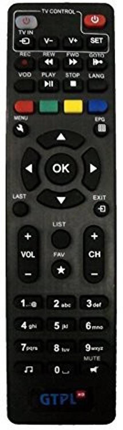 Hybite GTPL HD Setup Box Remote Control Compatible for GTPL HD Se