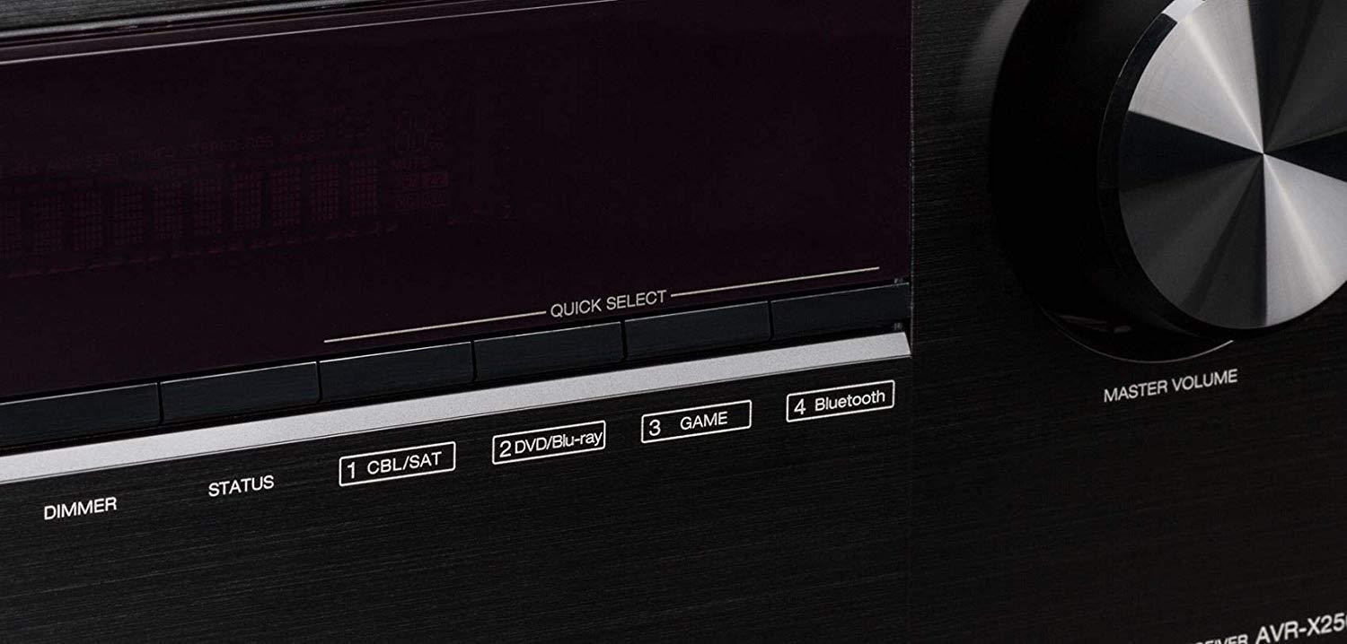 Image of DENON AVR-X250B 5.1 Ch. 4K Ultra HD AV Receiver with Bluetooth AV Power Receiver (Black) 300 W AV Power Receiver