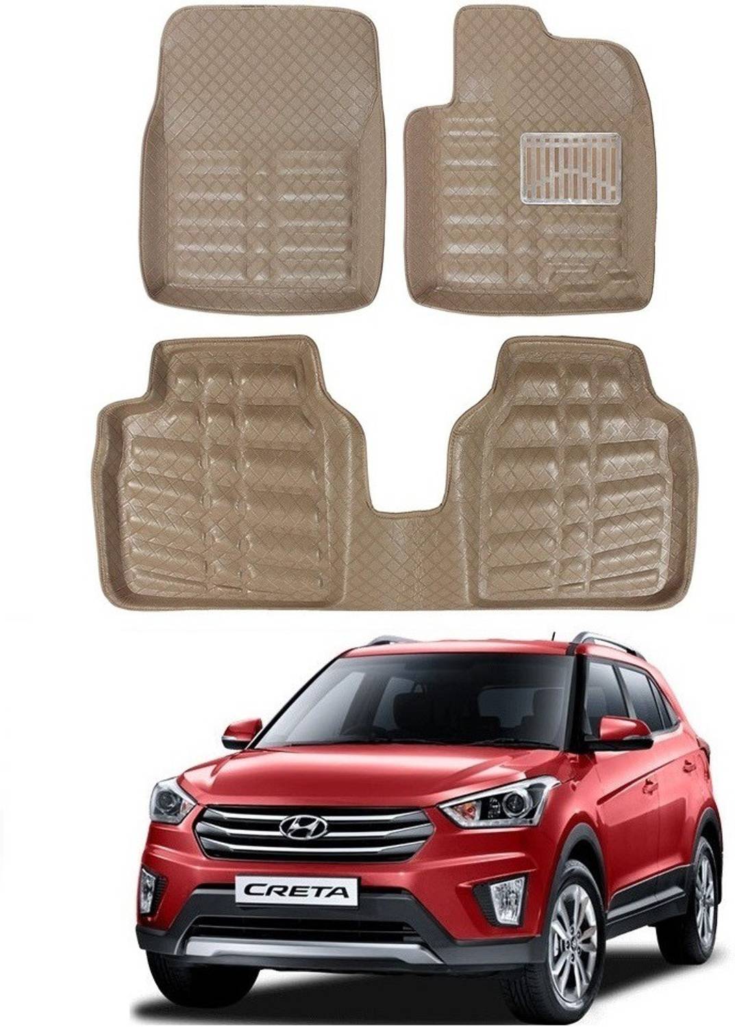 arneja trading company Polyutherine 3D Mat For Hyundai Creta