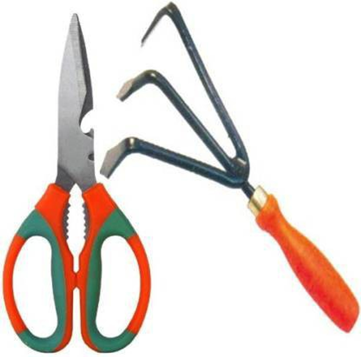 Image of Ravel Garden Tool Kit - 2 Pcs (Scissor and Cultivator (2 PSC) Set Garden Tool Kit Garden Tool Kit