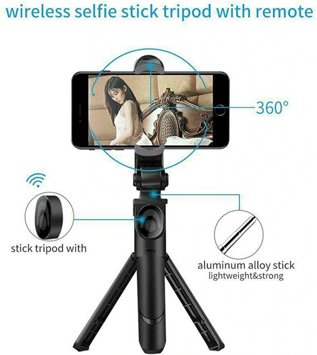 SOJUBA Mobile Holder Stand Broadcast tripod Use for making video Bluetooth Selfie Stick Tripod, Tripod Clamp, Tripod Kit, Monopod, Monopod Kit, Tripod Ball Head, Tripod Bracket