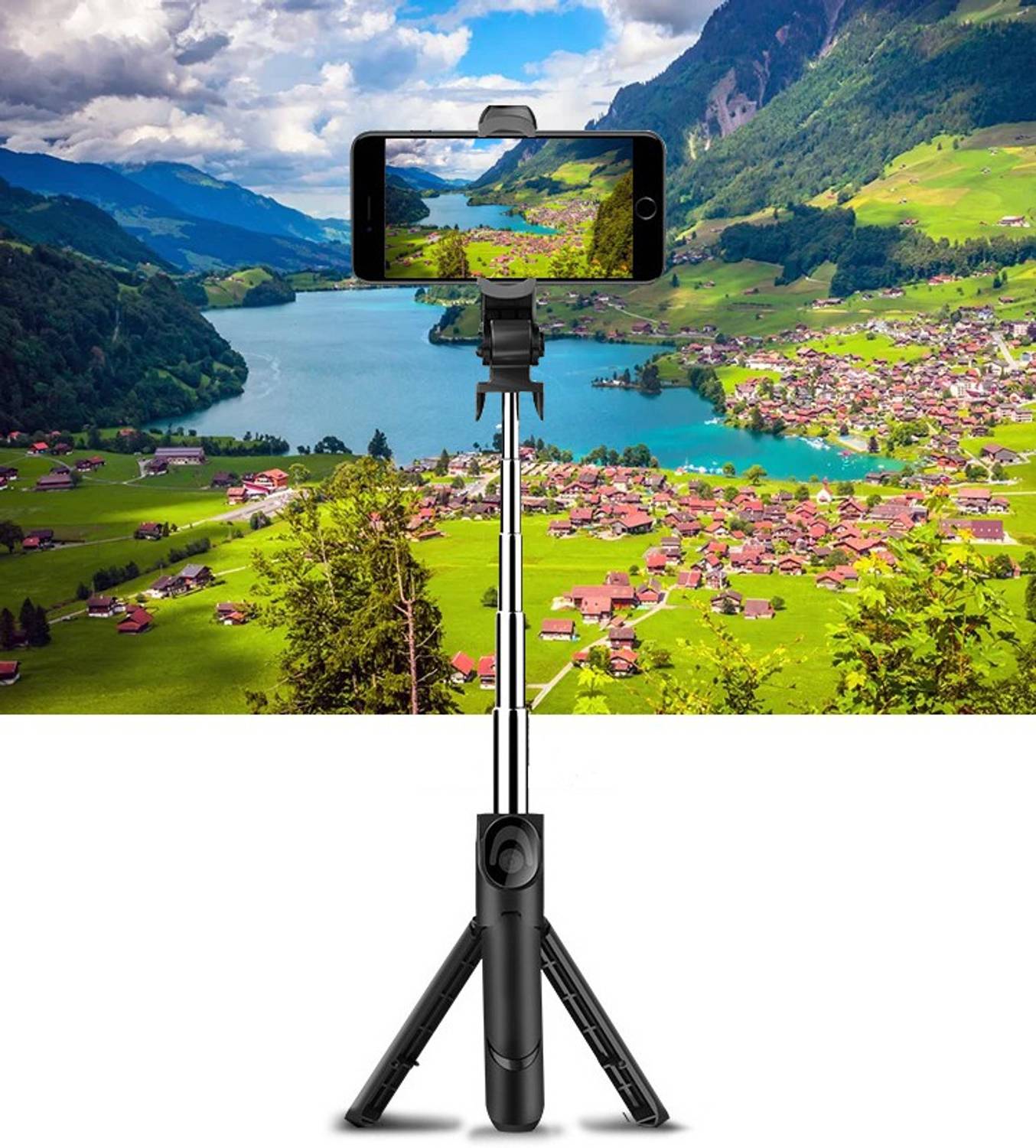 BUFONA New Arrival High Quality 3in1 Selfie Stick multi-function Wireless Bluetooth XT-01 , XT-02 Selfie Stick with Remote Shutter 360 Rotate Extendable Handheld Foldable Mini Tripod Stand for Smartphones Professional Remote Control Selfie Stick Monopod Kit, Tripod, Tripod Kit, Tripod Ball Head