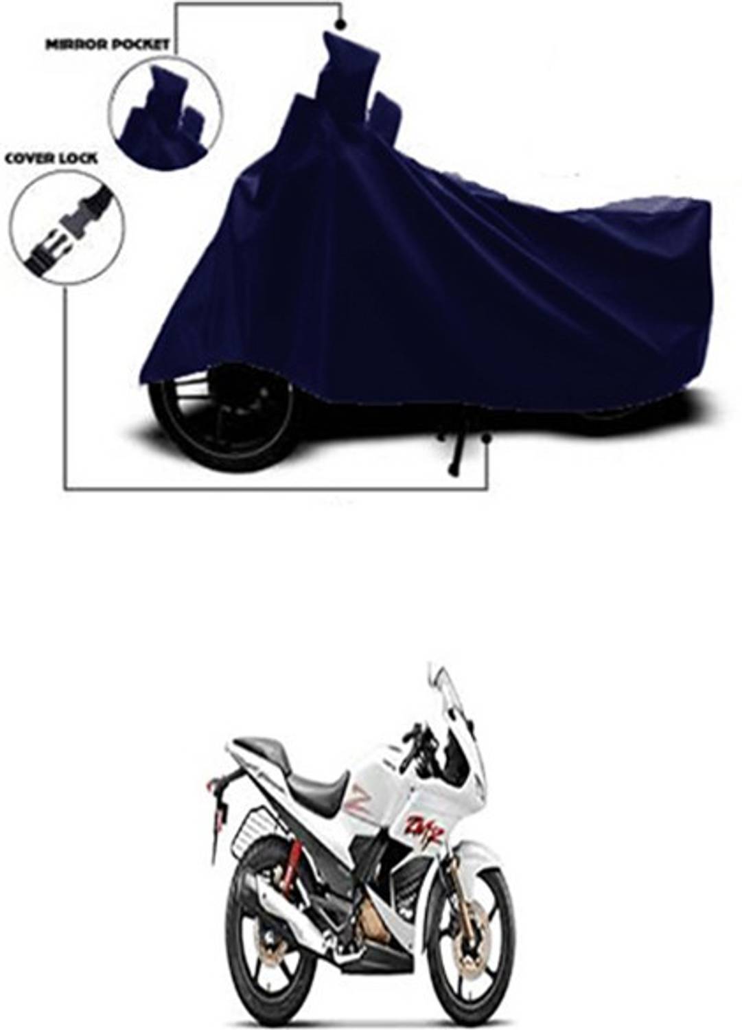 Royalrich Two Wheeler Cover for Hero