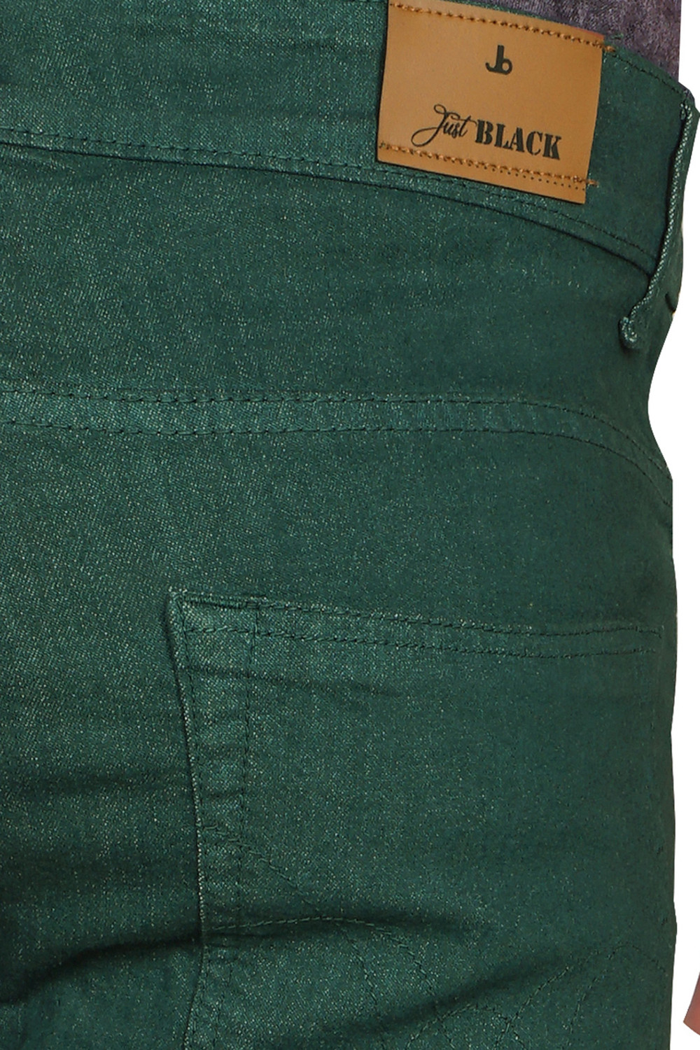 Image of JUST BLACK Regular Men Dark Green Jeans