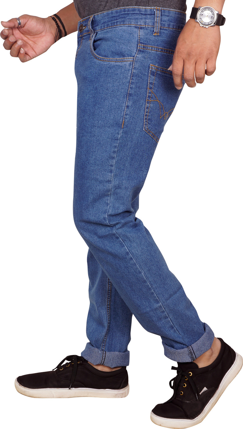 Image of JUST BLACK Regular Men Blue Jeans