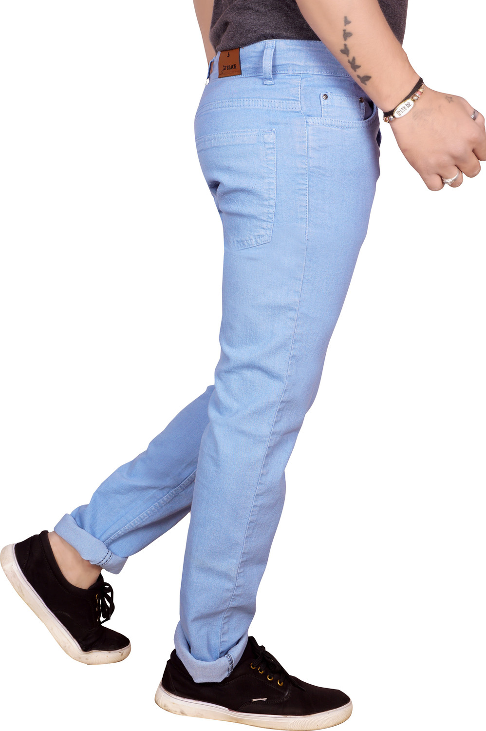 Image of JUST BLACK Regular Men Blue Jeans