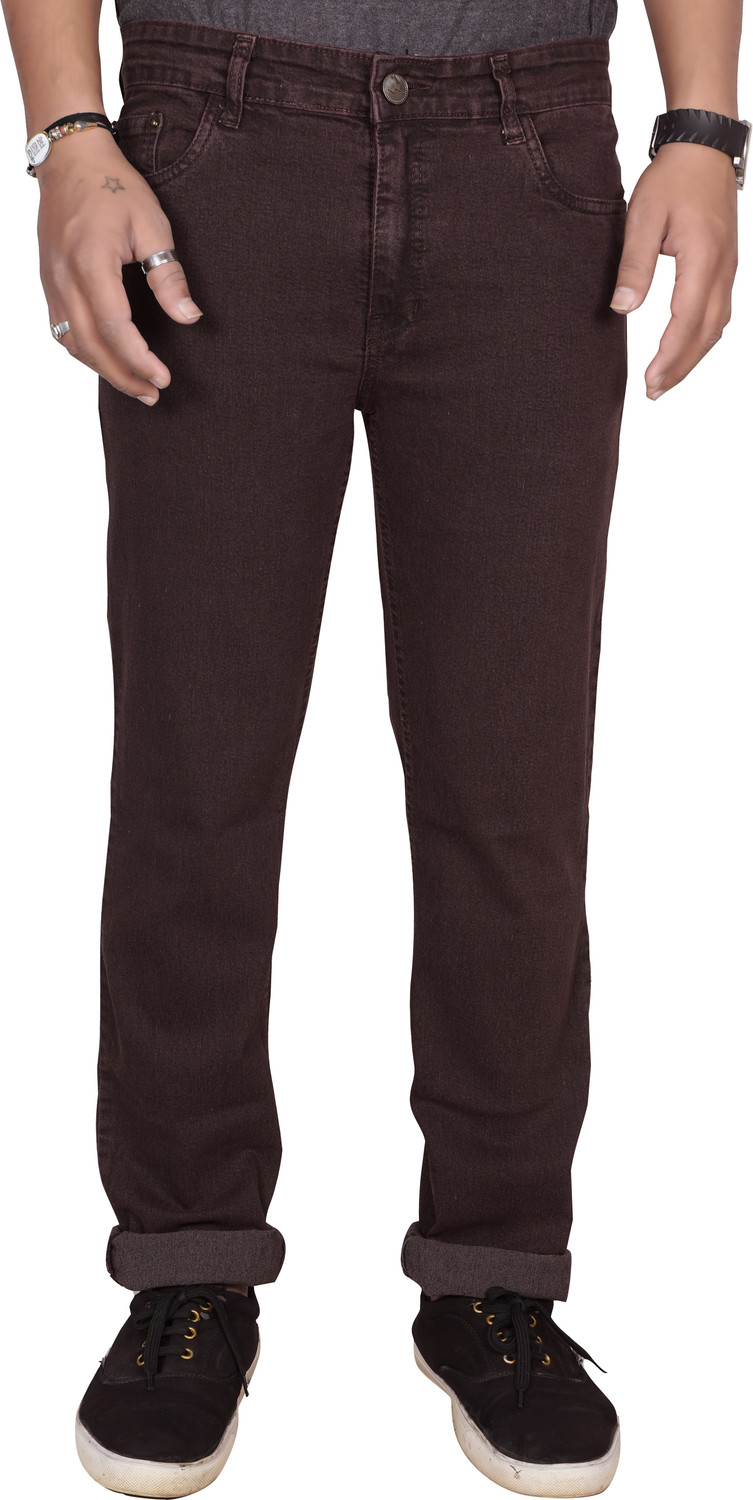 Image of JUST BLACK Regular Men Brown Jeans