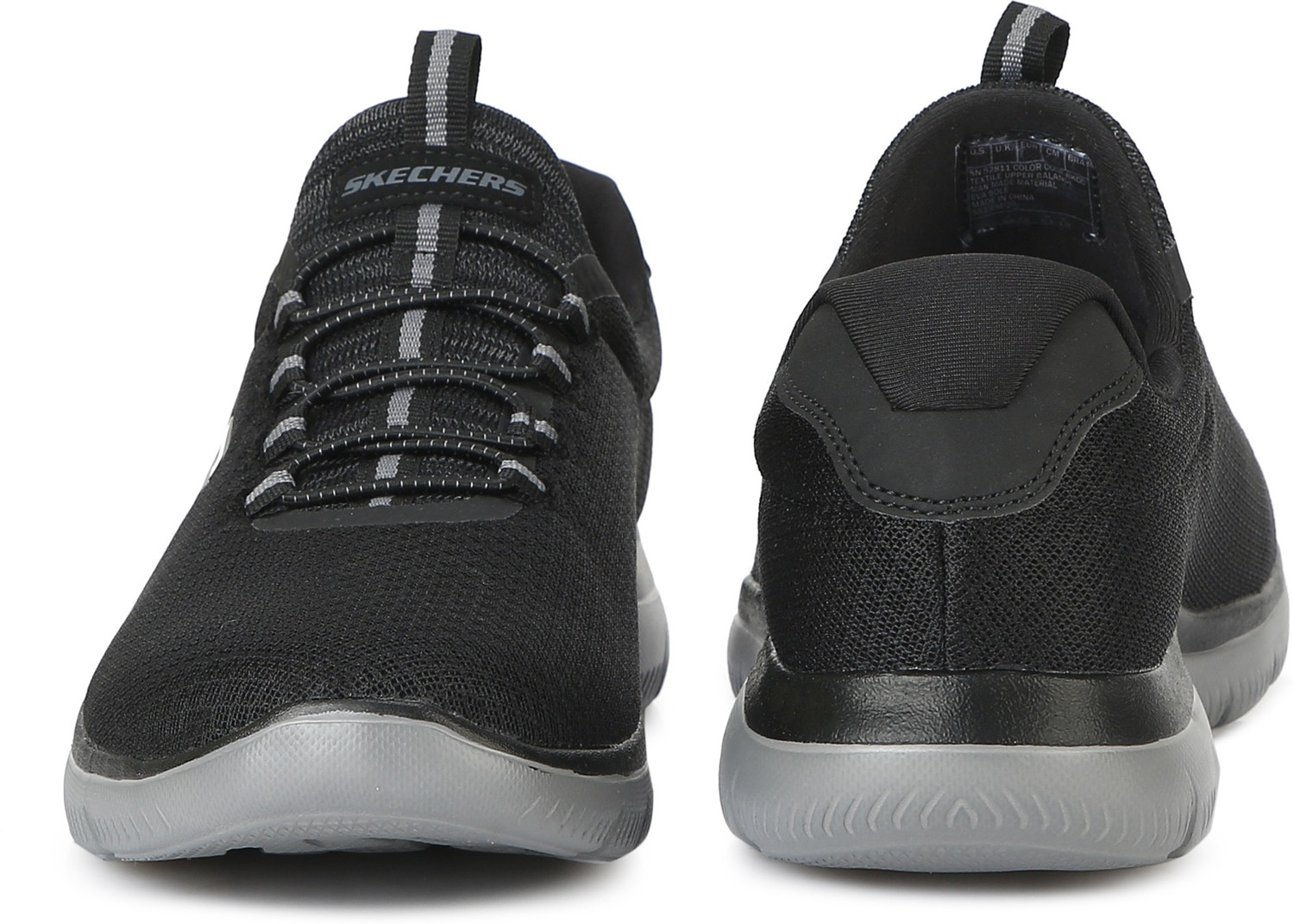 Image of Skechers SUMMITS Sneakers For Men (Black, 6)
