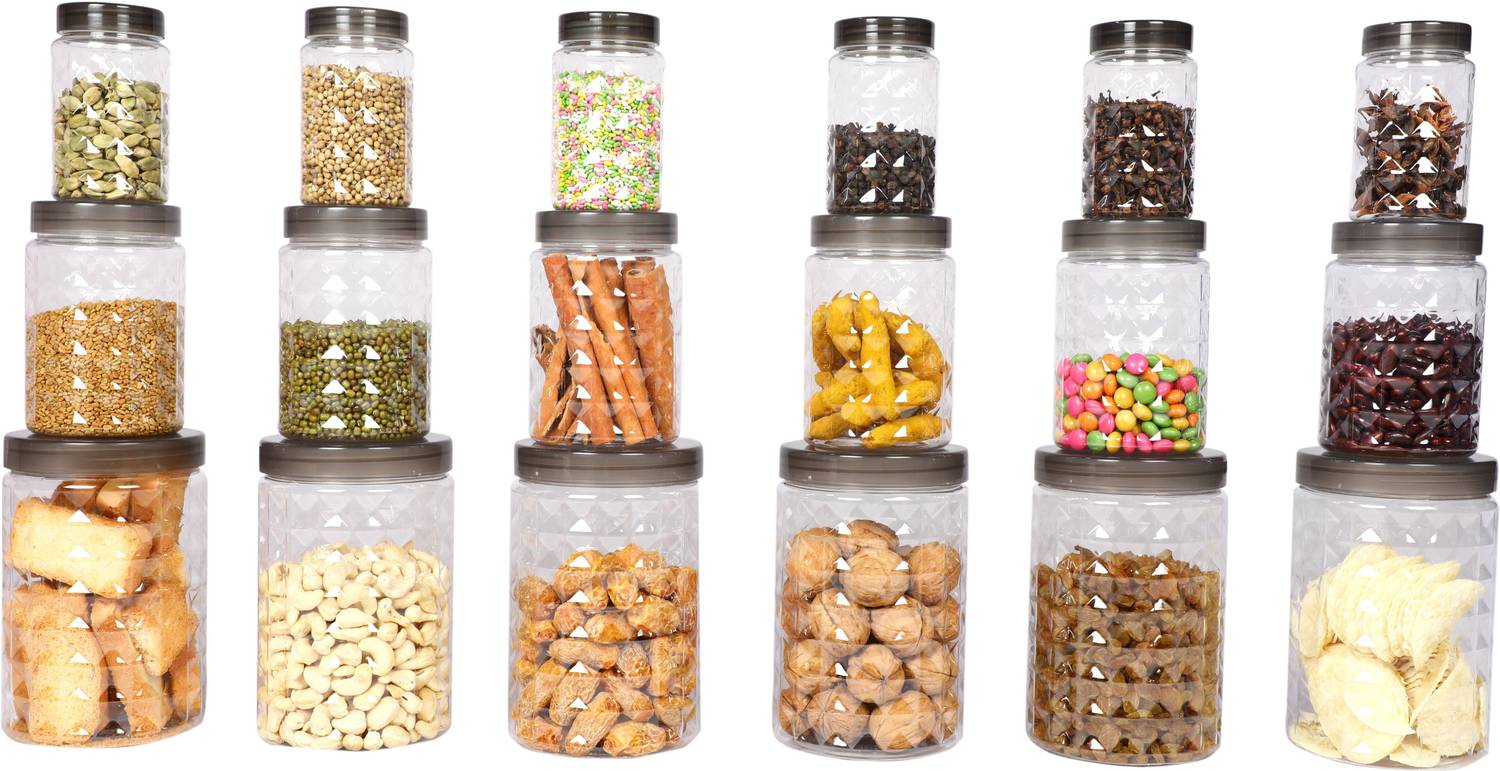 3D METRO SUPER STORE Plastic Grocery Container - 300 ml, 650 ml, 1200 ml