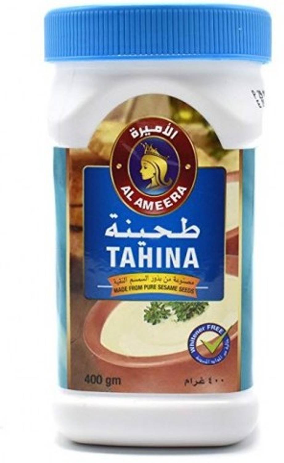 Al Ameera Tahina 100% Pure Peeled Roasted and Ground Sesame Seed, 400g