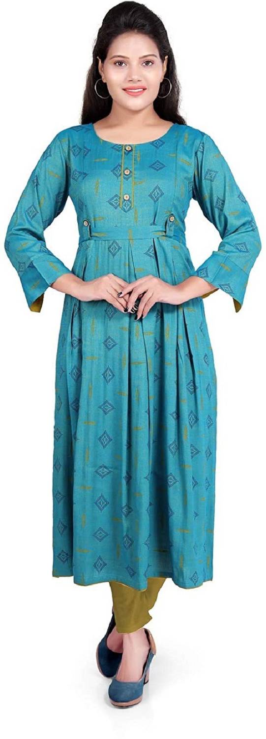 B2Fashion Women Printed Flared Kurta
