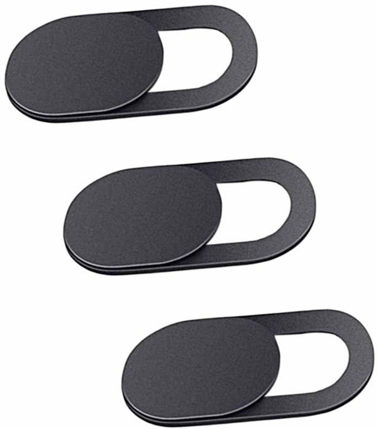 ANABGI Ultra Thin Web Camera/Webcam Cover for Computer, Laptop, Desktop, PC and Smartphones (Black) -3 Pieces Laptop, Desktop, PC, Macboook, Mobile Front Camera
