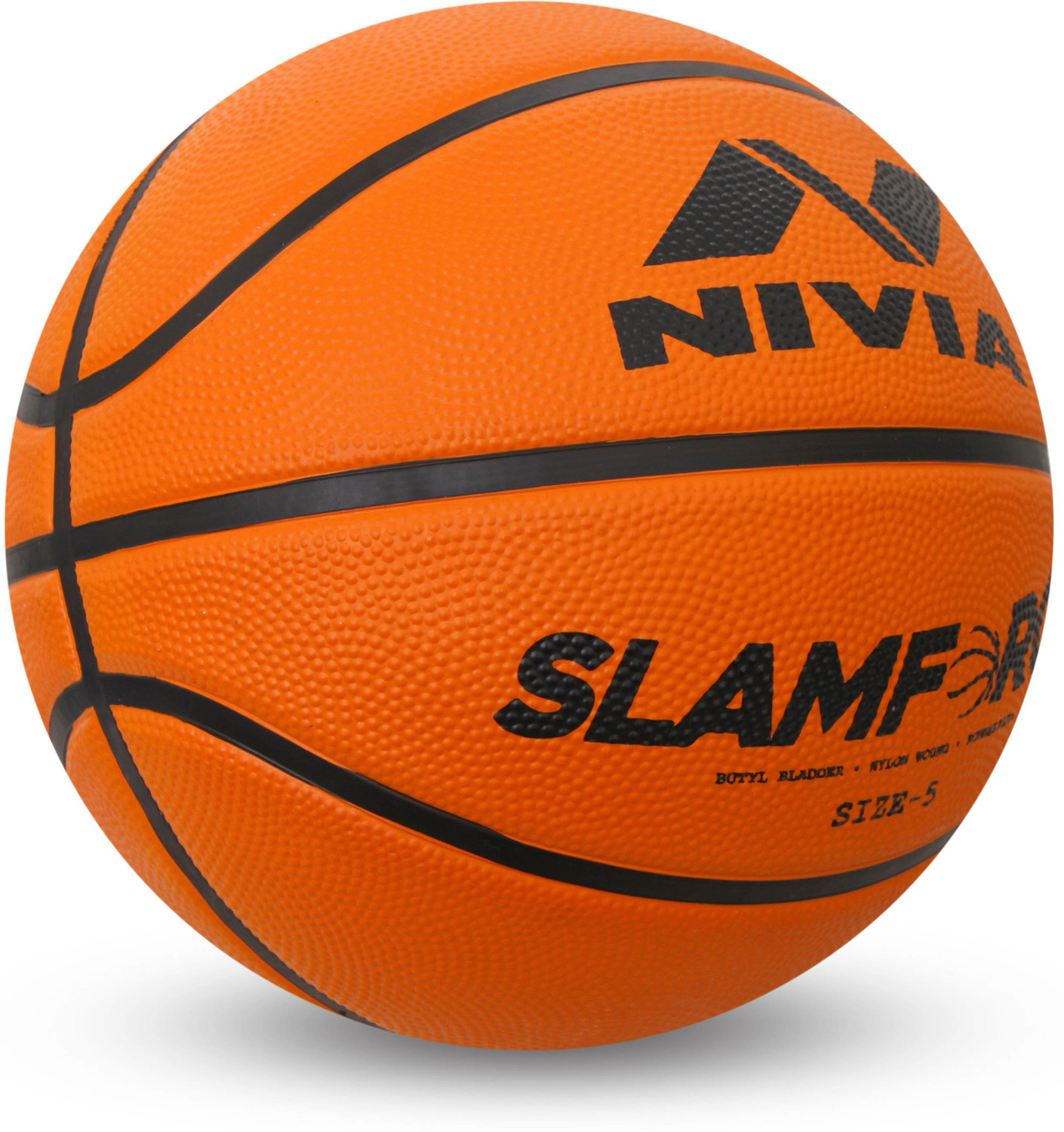 Image of NIVIA Slamforce, 8 Panels, Rubber Moulded, Made for Beginners, Ideal for all surfaces Basketball - Size: 5