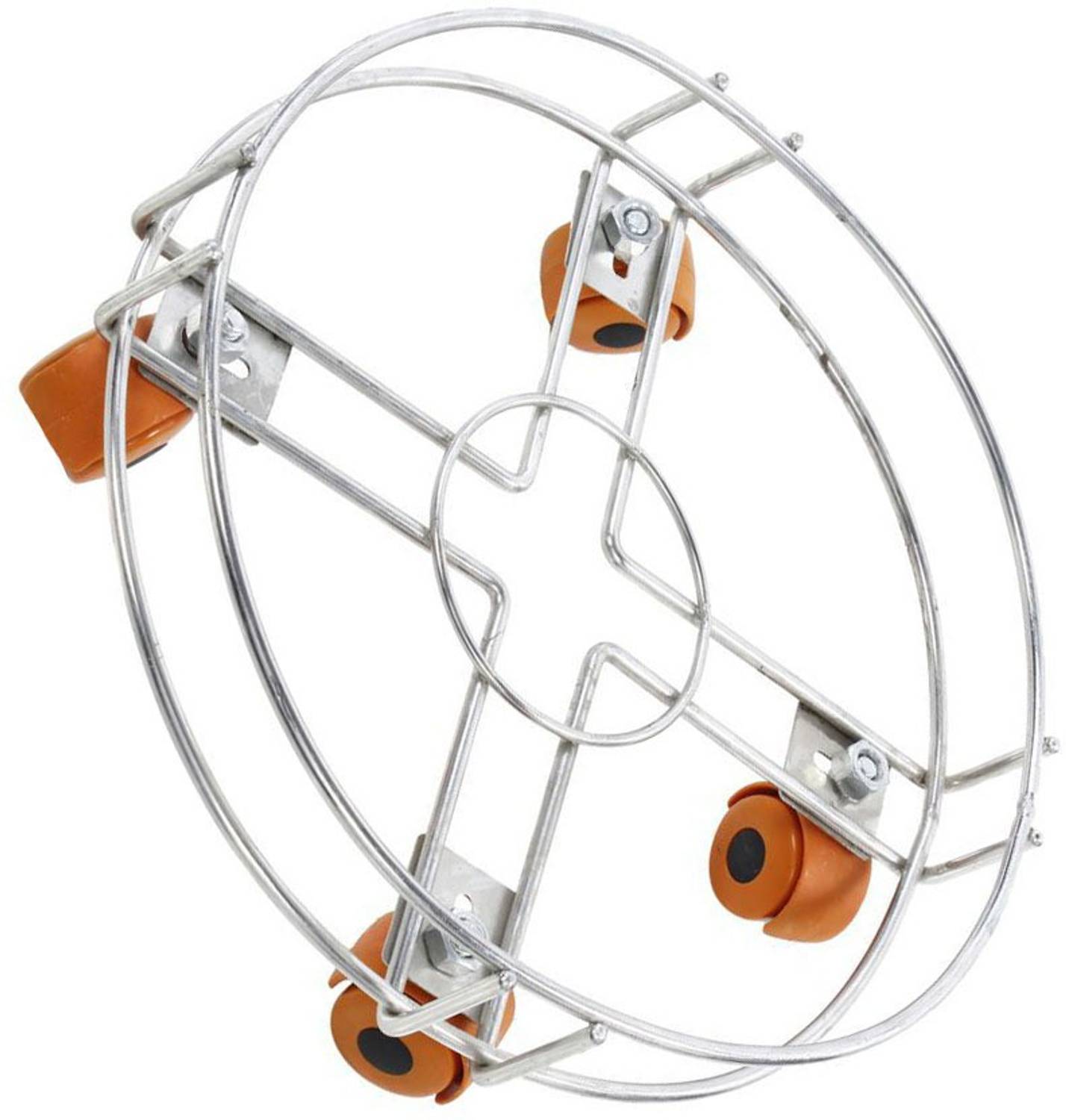 Bristle HQ15- Kitchen Heavy Stainless Steel Cylinder Trolley with Wheels Gas Trolly / Cylinder Stand / Gas Cylinder Trolley