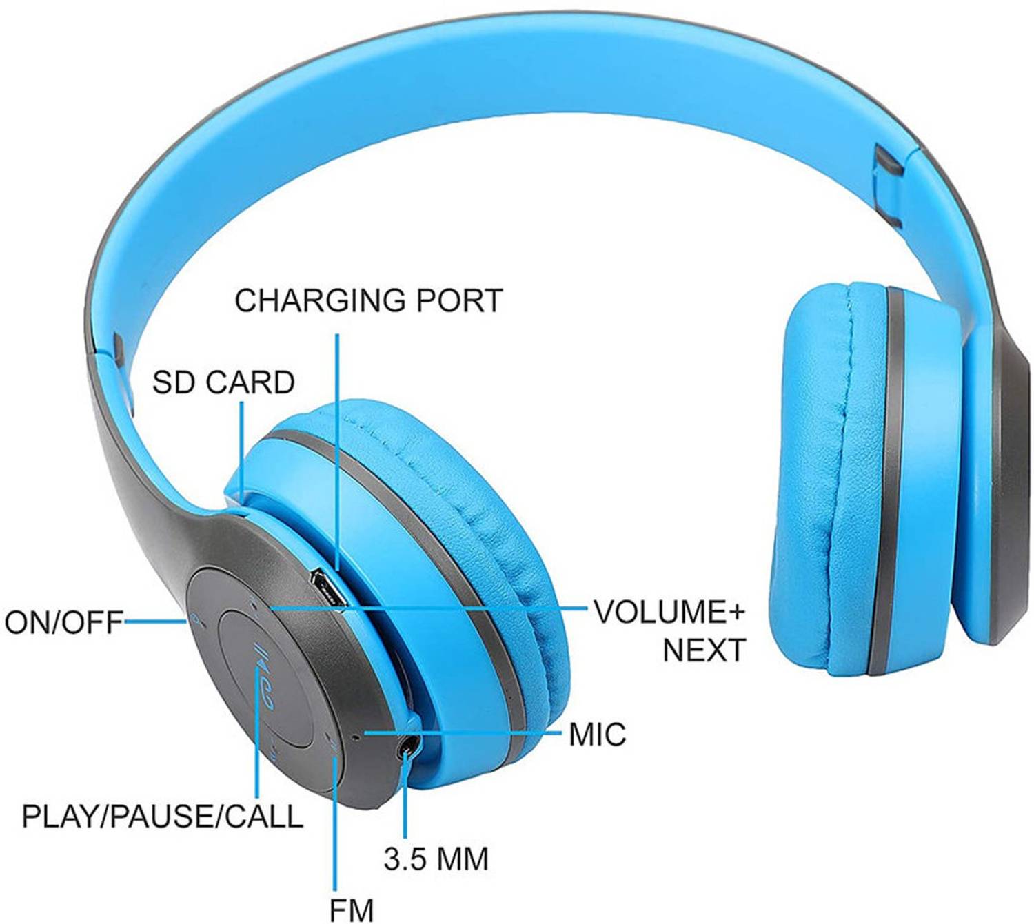 BOPUD New Headphone Wireless Bluetooth portable Sports Headphone Headset earphone Bluetooth & Wired