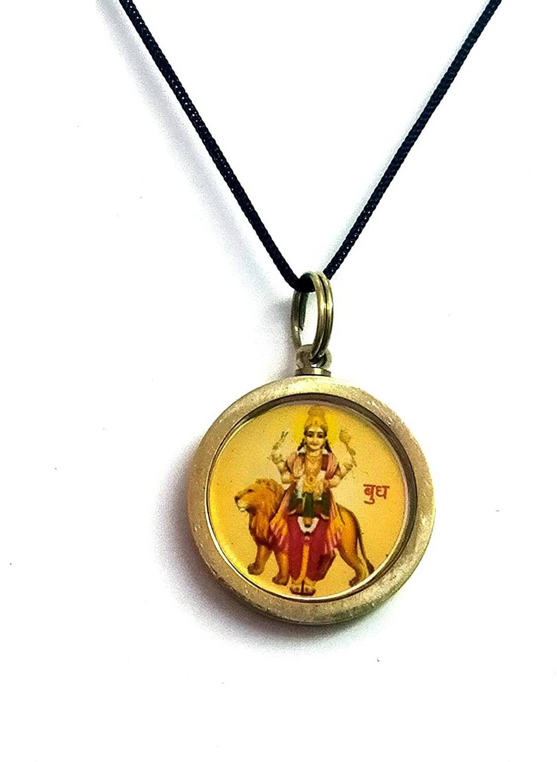 AIR9999 Shree Lord Budh Mercury Graha yantra Brass pendant For Men & Women Brass Pendant