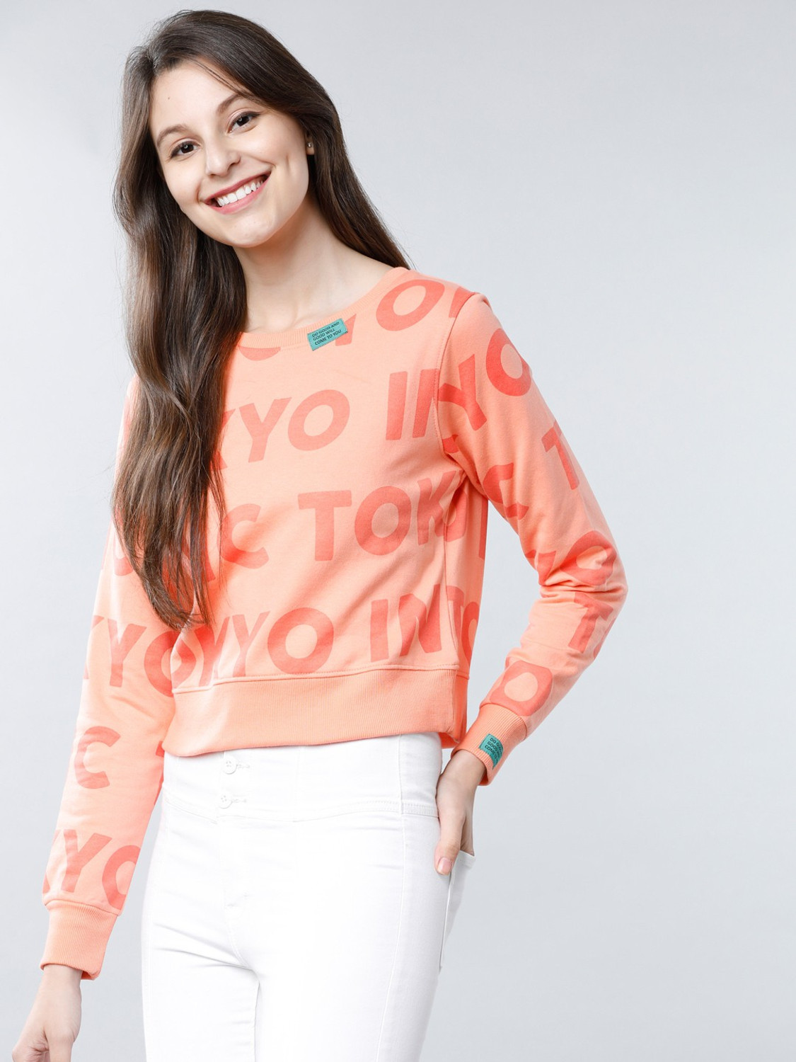 Image of Tokyo Talkies Full Sleeve Printed Women Sweatshirt