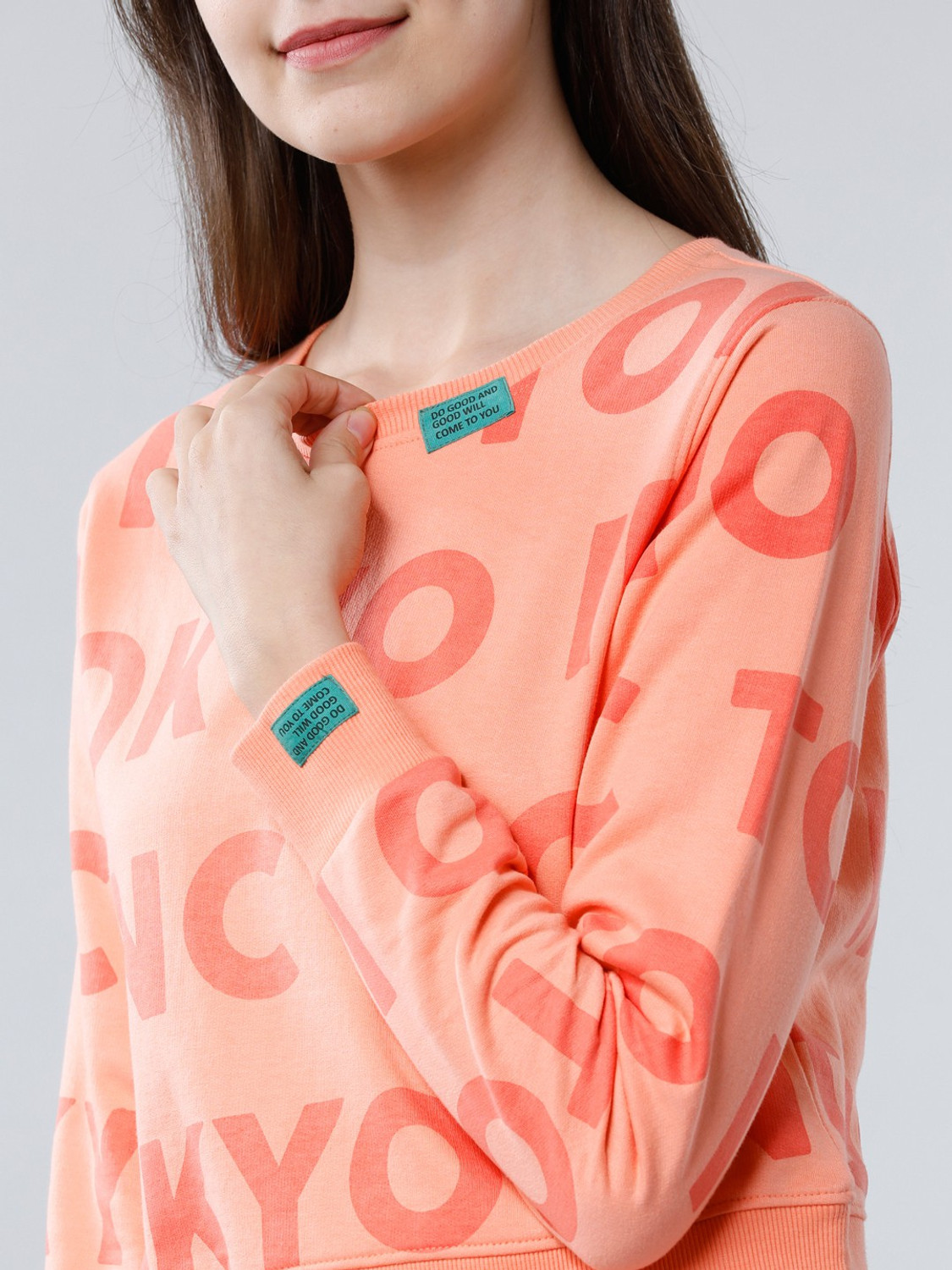 Image of Tokyo Talkies Full Sleeve Printed Women Sweatshirt