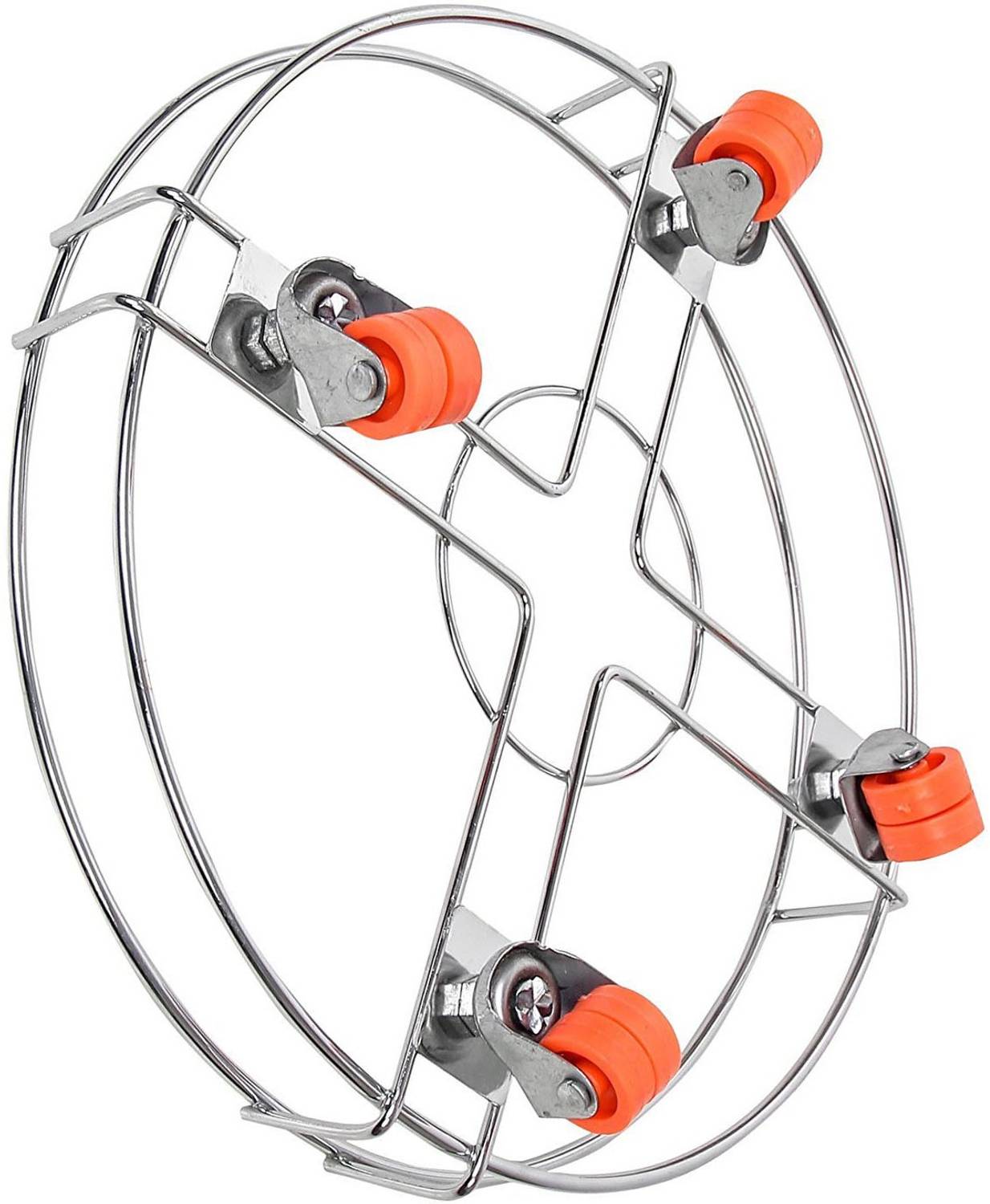 Bristle 100% Stainless Steel LPG Gas Cylinder Trolley with Wheels for Home Made In India Gas Cylinder Trolley