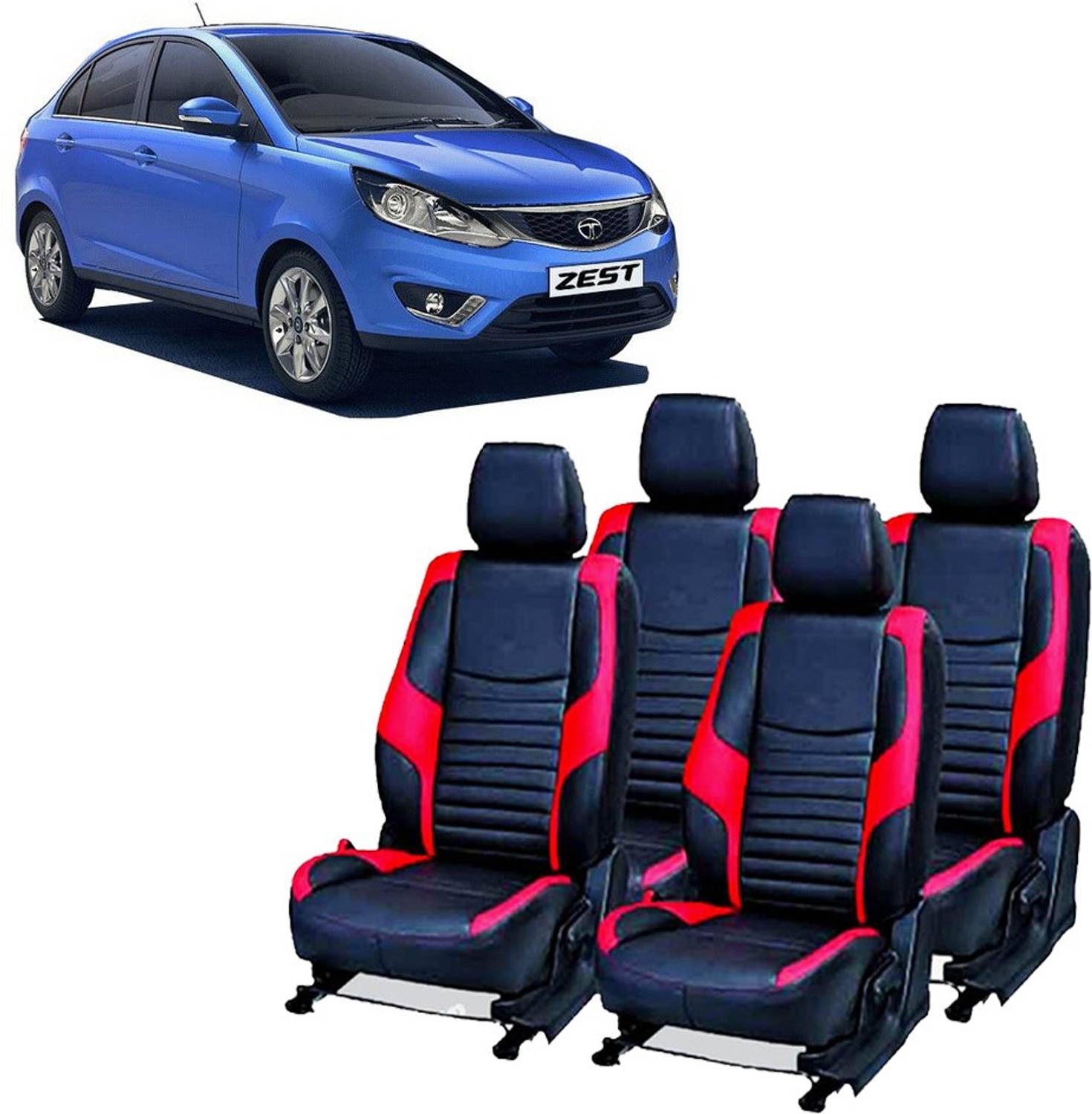 AutoSafe PU Leather Car Seat Cover For Tata Zest