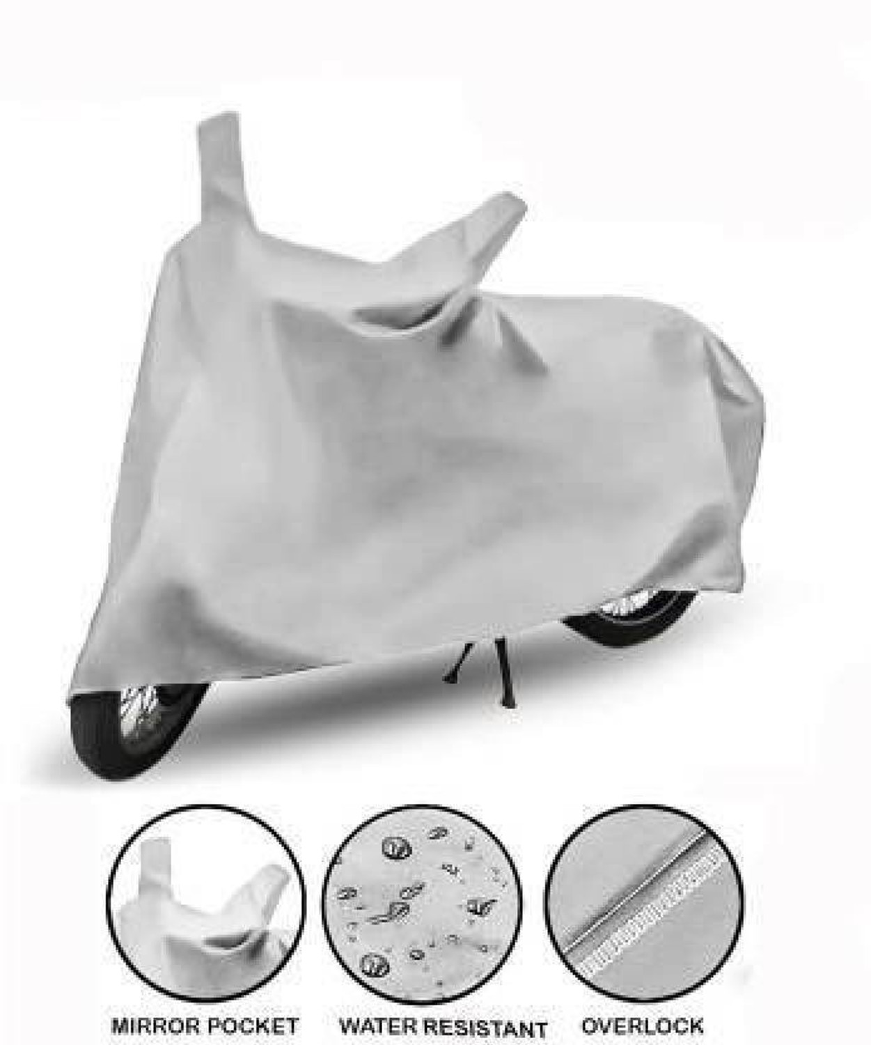 Image of V VINTON Two Wheeler Cover for TVS
