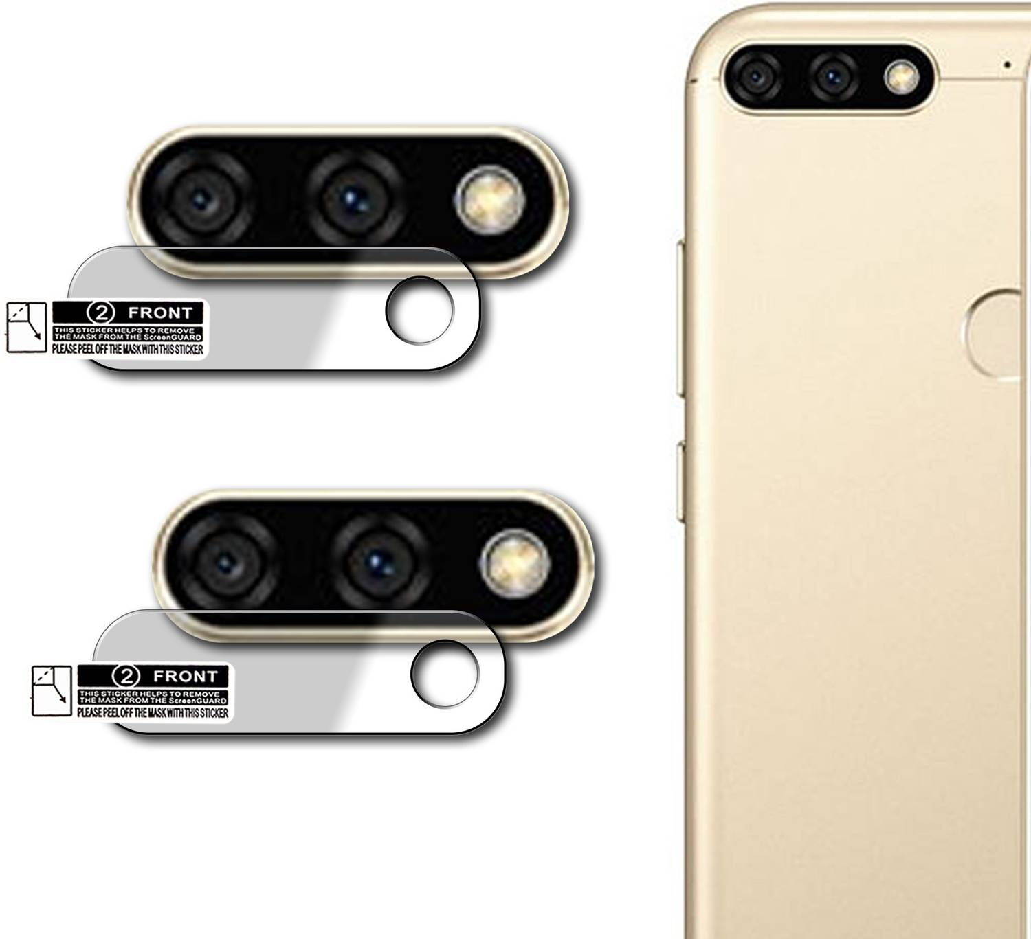 ASTARD Back Camera Lens Glass Protector for Honor 7C