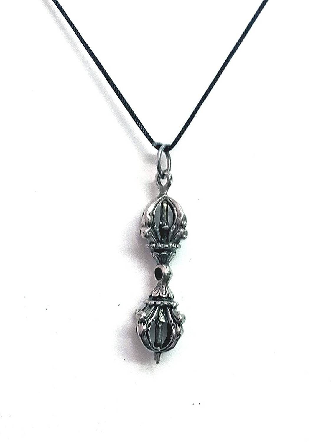 AIR9999 Tibetan Nepali Lucky Charm Vajra Dorje Metal Pendant for Men & Women Metal Pendant