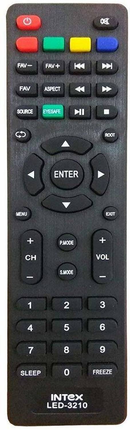 BhalTech 3210 LED LCD TV Compatible with LED LCD TV  Intex Remote Controller