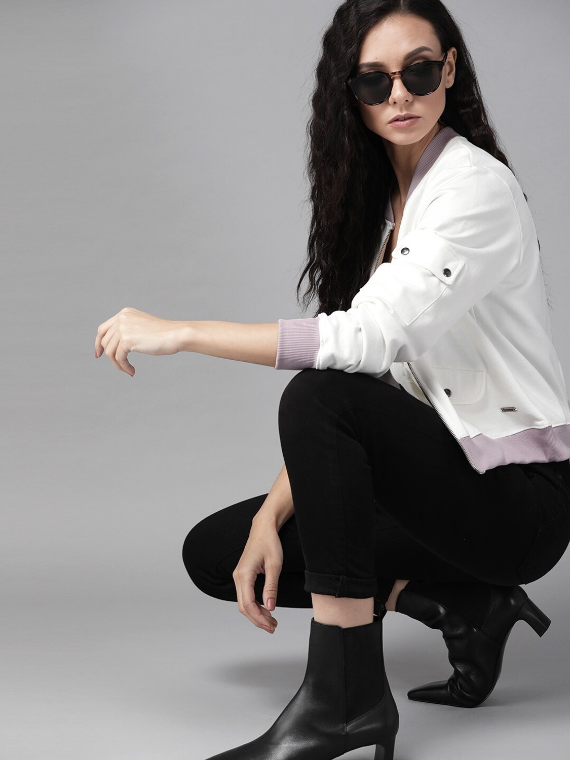 Image of Roadster Full Sleeve Solid Women Sweatshirt