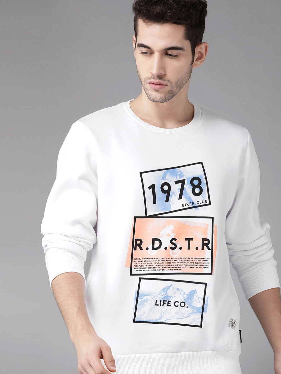 Image of Roadster Full Sleeve Printed Men Sweatshirt