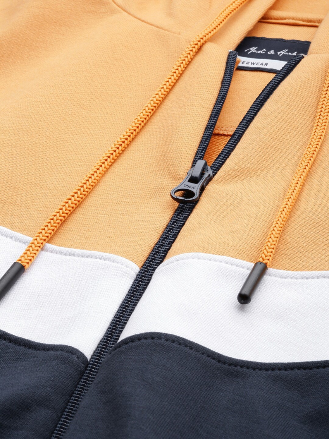 Image of Mast & Harbour Full Sleeve Color Block Men Sweatshirt