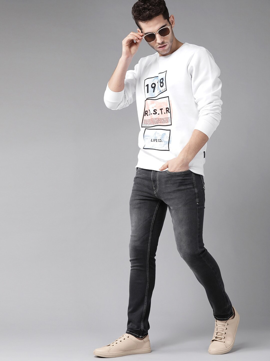 Image of Roadster Full Sleeve Printed Men Sweatshirt
