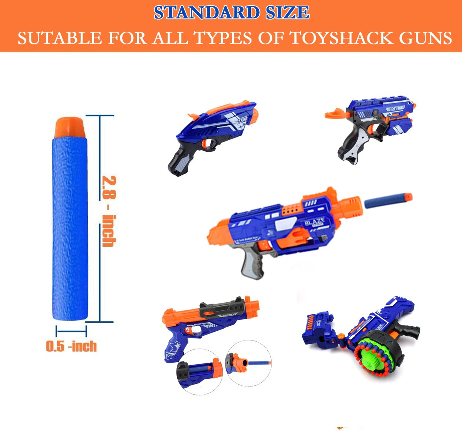 Image of Toyshack Dart for guns Darts & Plastic Bullets