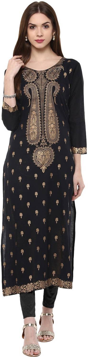 Ahalyaa Women Self Design Straight Kurta
