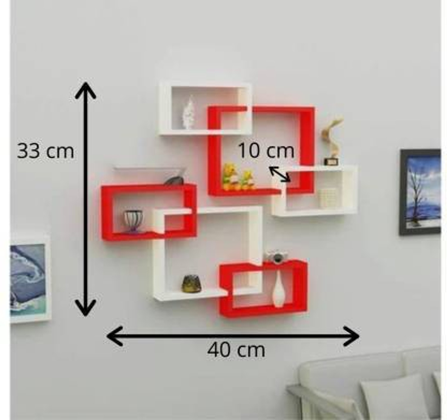 Image of Sublime Arts Engineered Wood Display Unit