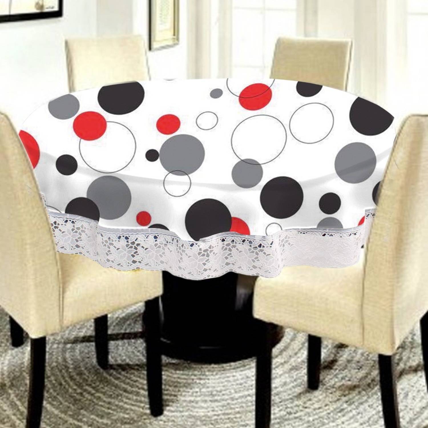 ALL SEASONS GALLERY PVC 4 Seater Printed Table Cover