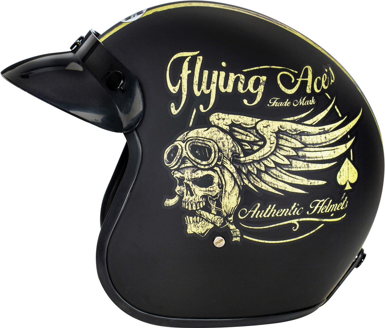 Image of STUDDS JETSTAR CLASSIC D5 OPEN FACE FLYING ACES Motorbike Helmet