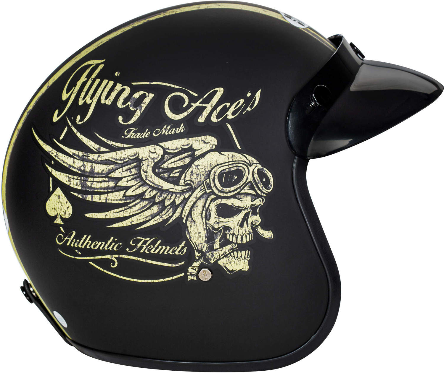 Image of STUDDS JETSTAR CLASSIC D5 OPEN FACE FLYING ACES Motorbike Helmet