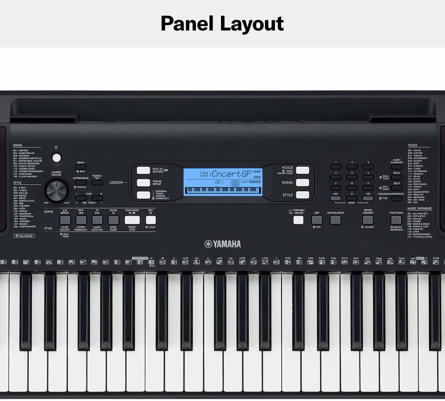 Yamaha PSR-E373 Digital Portable Keyboard - Image 2