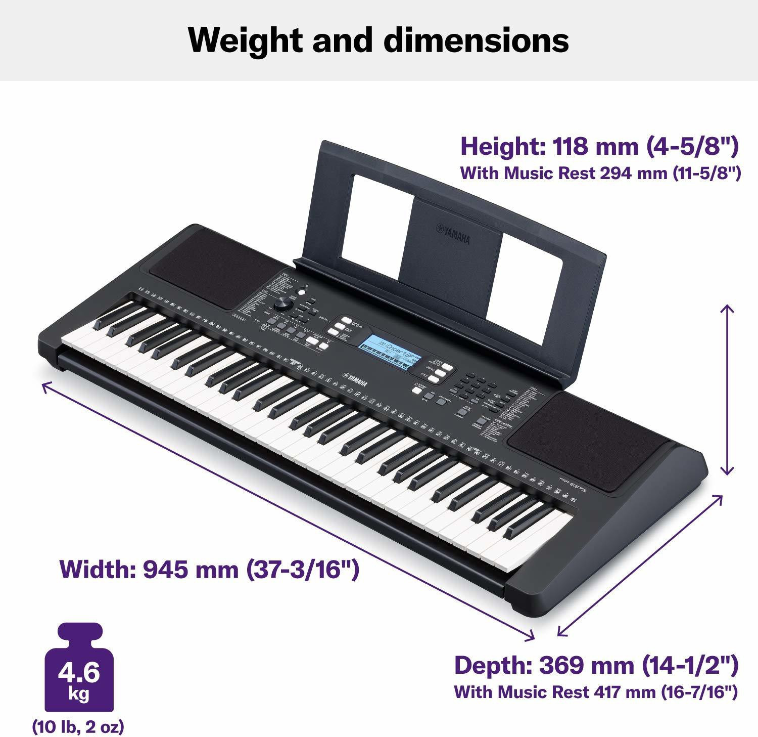 Image of YAMAHA PSR-E373 PSR-E373 Digital Portable Keyboard