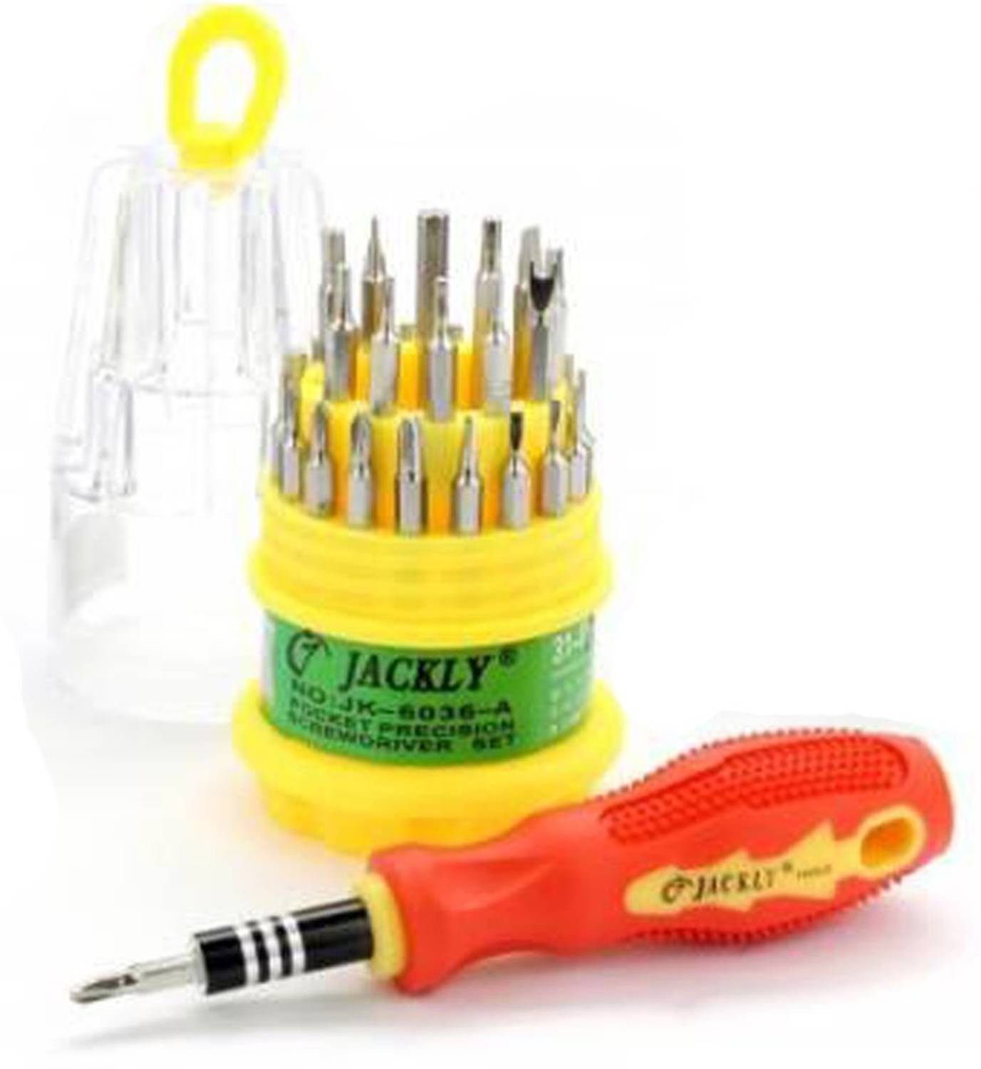 Afiya Enterprises Jackly 6036 Ratchet Screwdriver Set (Pack of 1) Ratchet Screwdriver Set