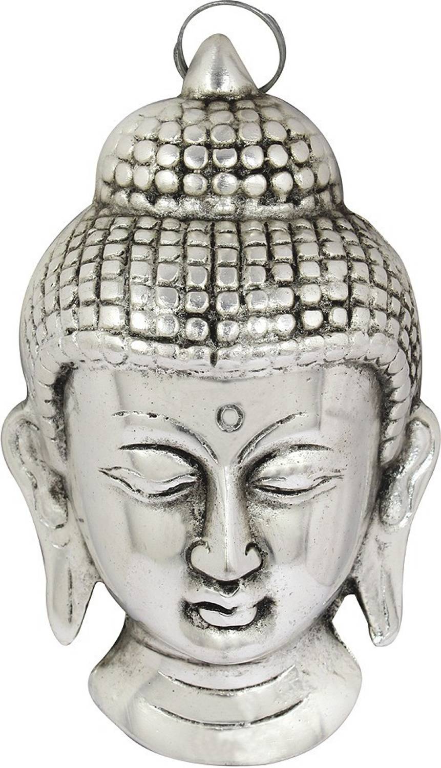 Bhavikaa Buddha Face Statue Decorative Showpiece  -  13 cm