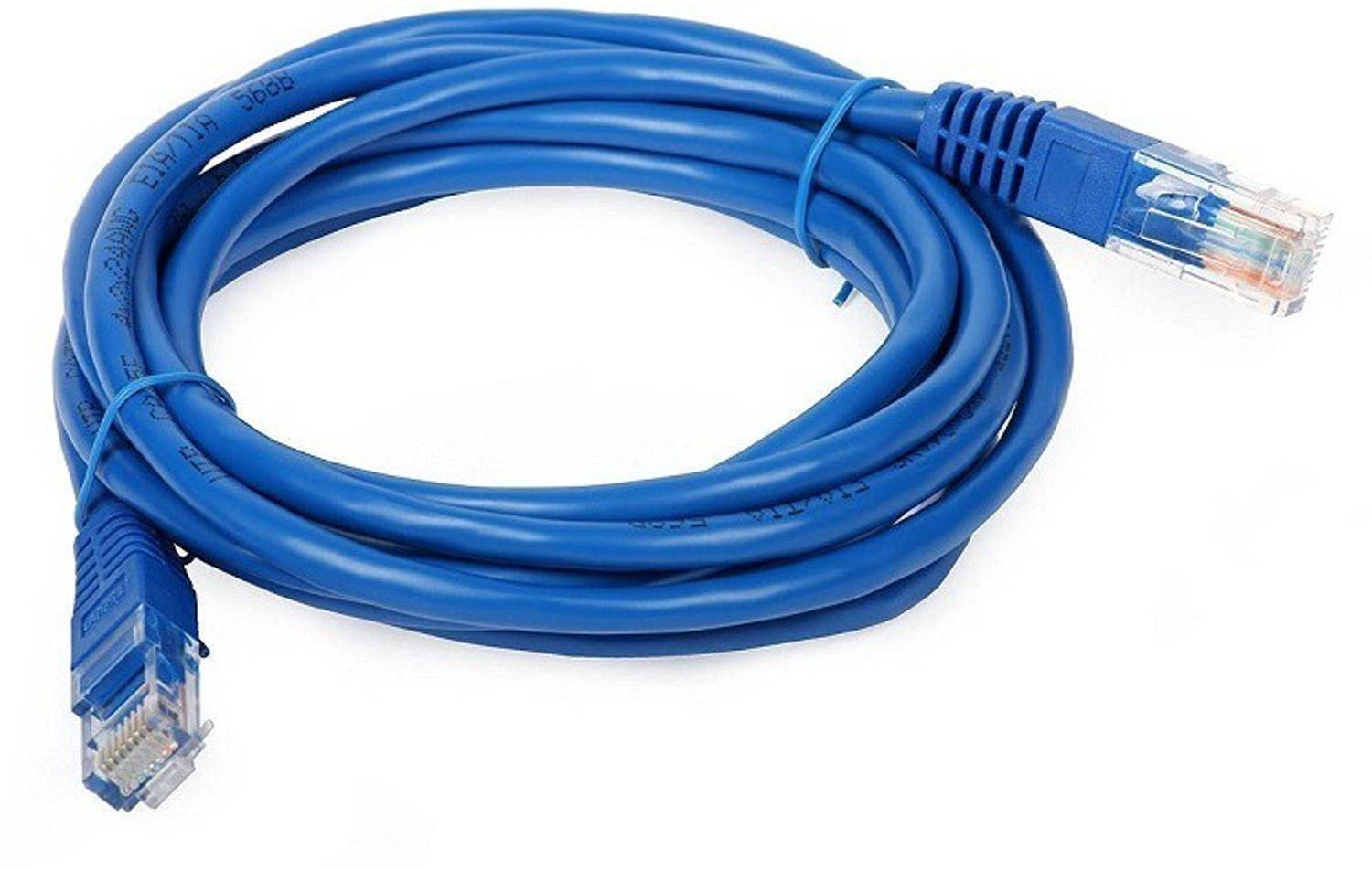 TECHON TV-out Cable 2 Meter CAT 6 Ethernet Cable Lan Network RJ45 Patch Cord 2 m LAN Cable(Compatible with internet, Blue)