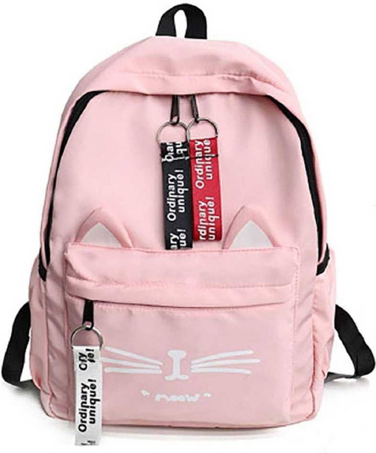 Shanshu PU Leather Stylish School Bag For Girls Pink_ 12 L Backpack (Pink) Waterproof School Bag (Pink, 12 L) Waterproof School Bag (Pink, 12 L) 12 L Backpack