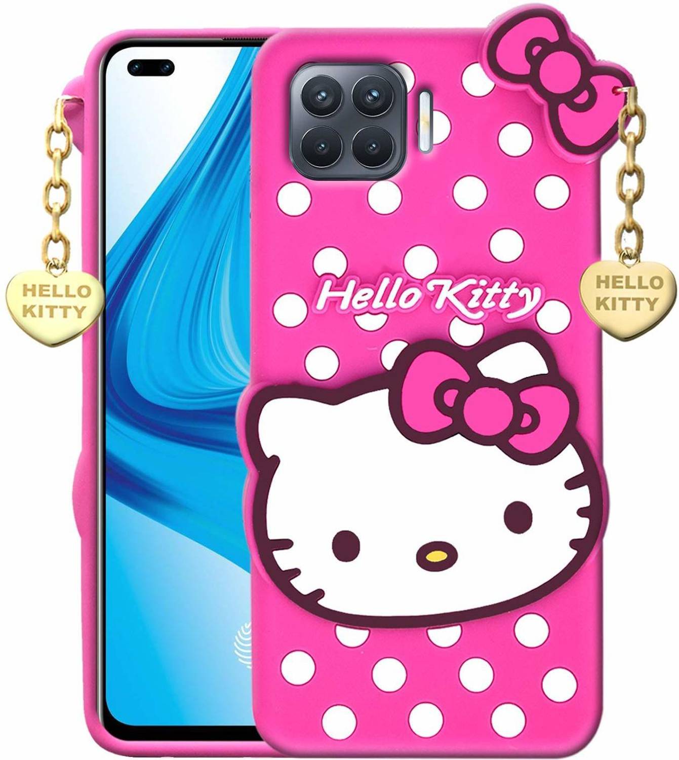 BOZTI Back Cover for Oppo F17 Pro, Cute Hello Kitty Case