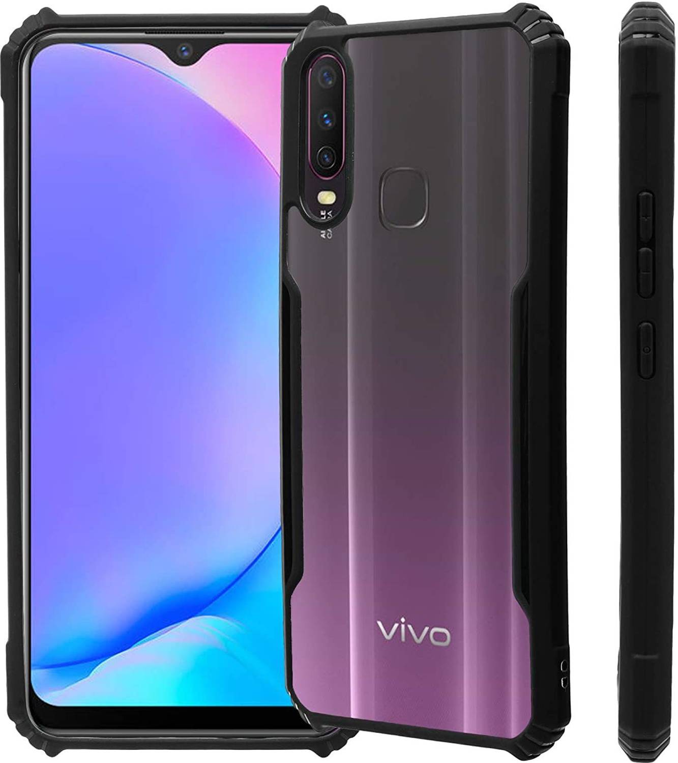 AmericHome Back Cover for Vivo U10