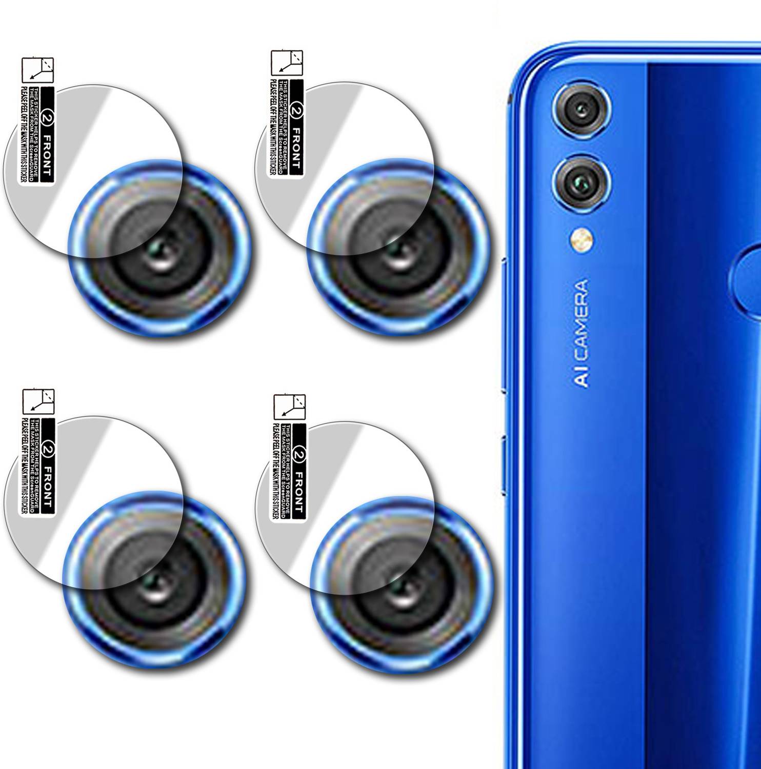 ASTARD Back Camera Lens Glass Protector for Honor 8X
