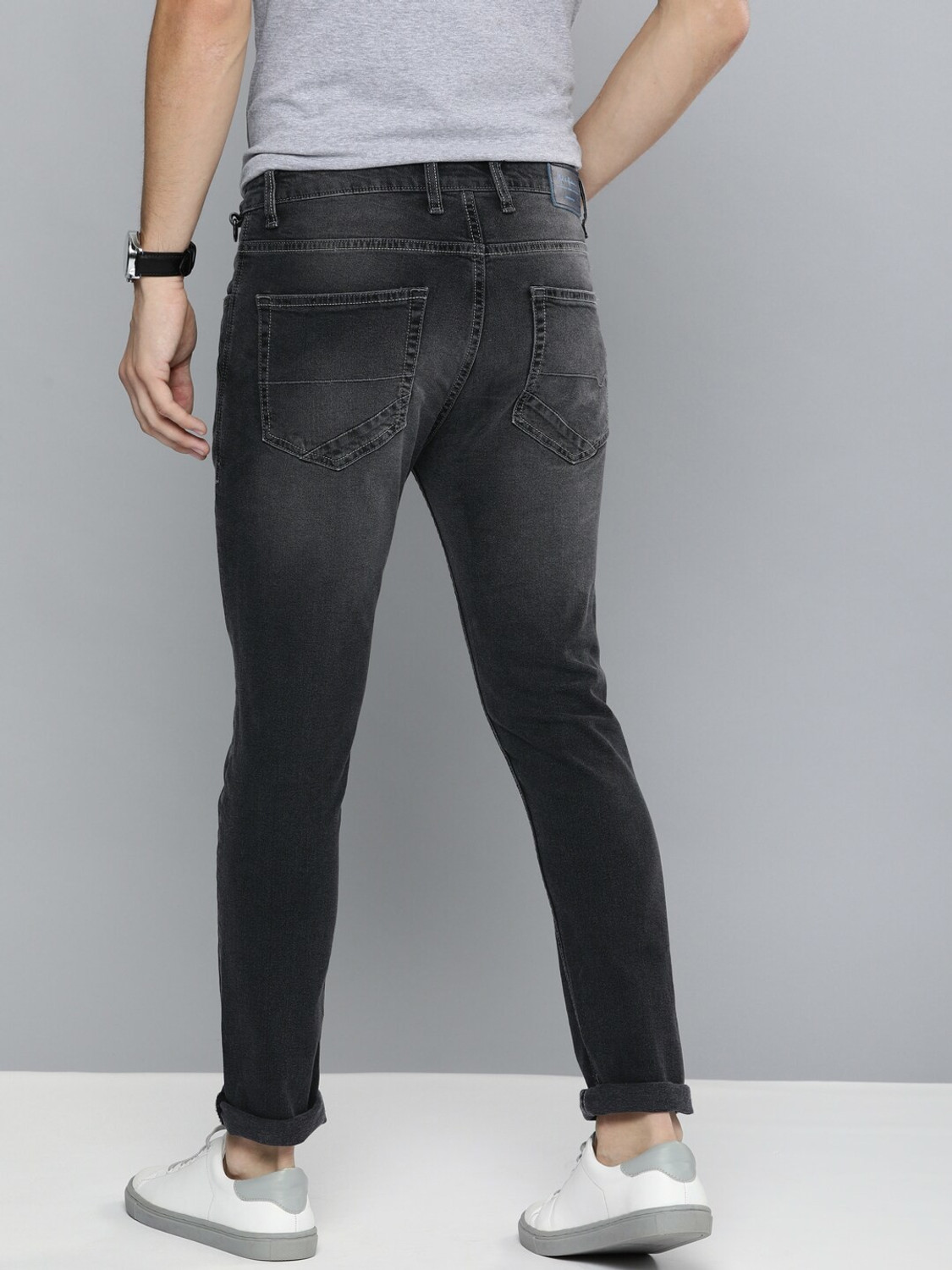 Image of Mast & Harbour Skinny Men Black Jeans
