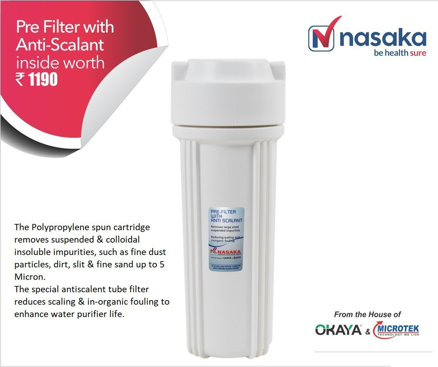 Image of NASAKA Cosmos S1 11 L RO + UV Water Purifier