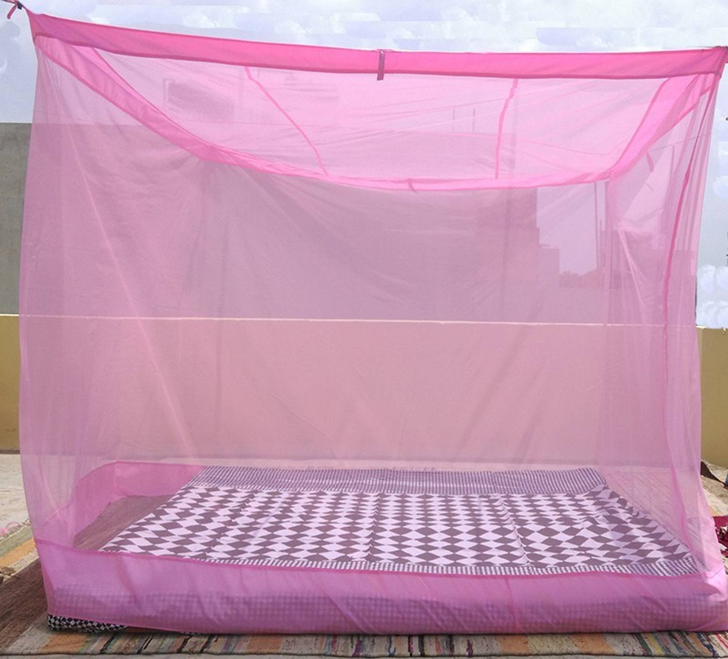 Mosnet 6.5x6.5 feet Polynet Hanging Nylon Washable Adults Mosquito